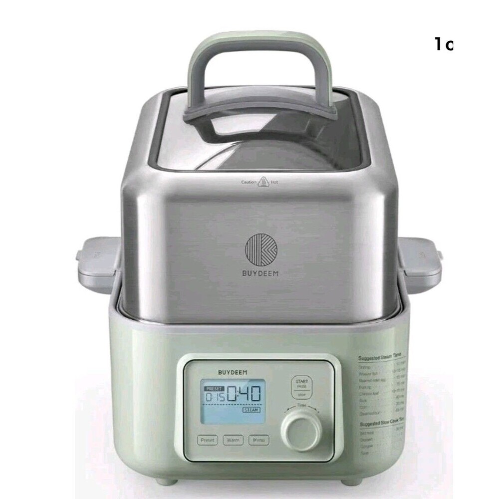 BUYDEEM G553 Electric Food Steamer - One Touch Steamer -NEW- FREE SHIP